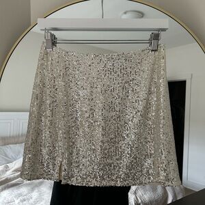 Sequin mini skirt
